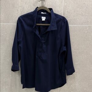 Chico's Navy Button Down Shirt